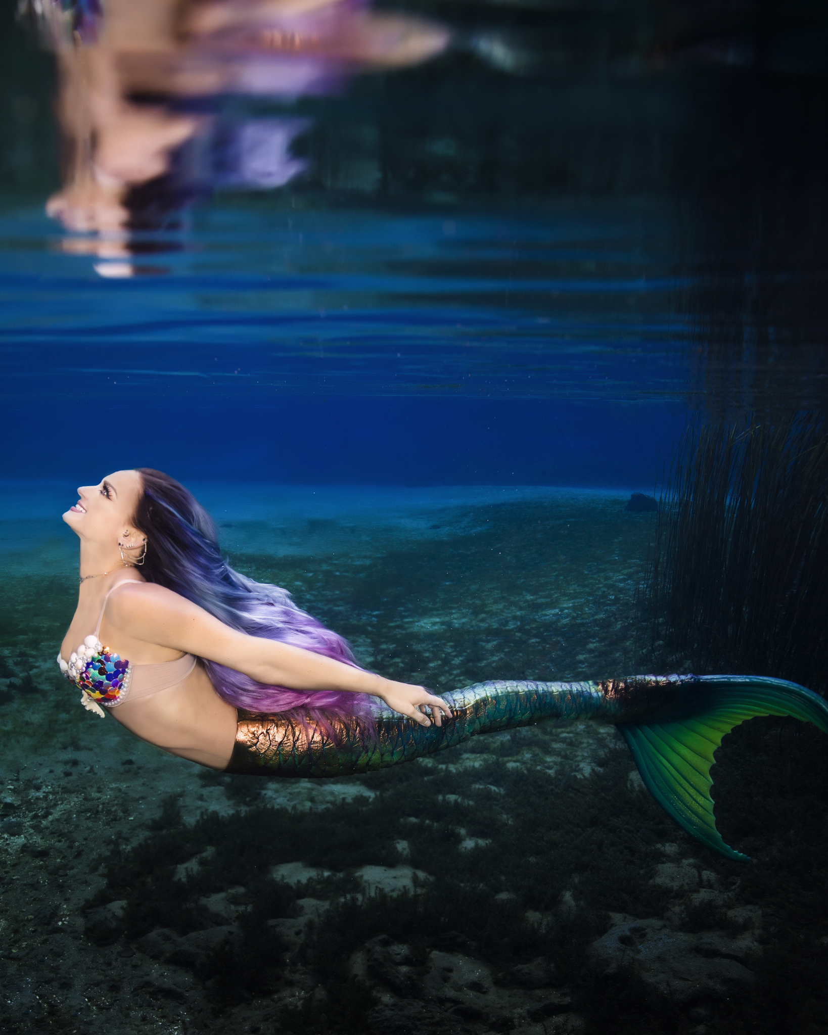 Mermaid Combo Shoot Underwater On Location Charity Grace Adam